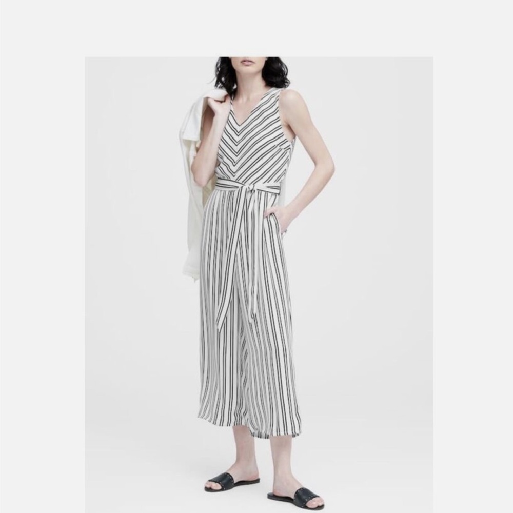 Banana Republic striped jumpsuit- NWT size 2